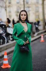 HEART EVANGELISTA Arrives at Elie Saab Spring/Summer 2024 Haute Couture Show in Paris 01/24/2024