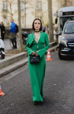 HEART EVANGELISTA Arrives at Elie Saab Spring/Summer 2024 Haute Couture Show in Paris 01/24/2024