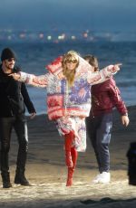 HEIDI KLUM on the Set of Germany