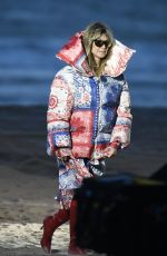 HEIDI KLUM on the Set of Germany