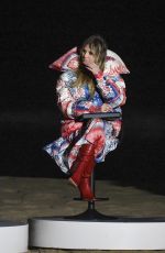 HEIDI KLUM on the Set of Germany