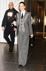 HILARY SWANK Arrives at Today Show in New York 02/20/2024