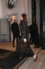 HO NGOC HA Arrives at Palazzo Parigi at Milan Fashion Week 02/23/2024