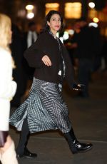 HUMA ABDEIN Arrives at Tory Burch Fashion Show in New York 02/12/2024