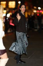 HUMA ABDEIN Arrives at Tory Burch Fashion Show in New York 02/12/2024