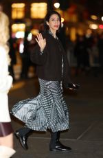 HUMA ABDEIN Arrives at Tory Burch Fashion Show in New York 02/12/2024