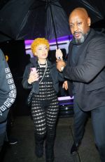 ICE SPICE Arrives at a Grammys Afterparty at Chateau Marmont in Los Angeles 02/04/2024