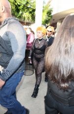 ICE SPICE Arrives at Fanatics Party in Los Angeles 02/10/2024