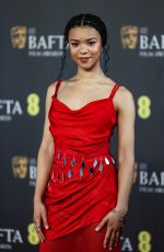 INDIA AMARTEIFIO at EE Bafta Film Awards 2024 in London 02/18/2024