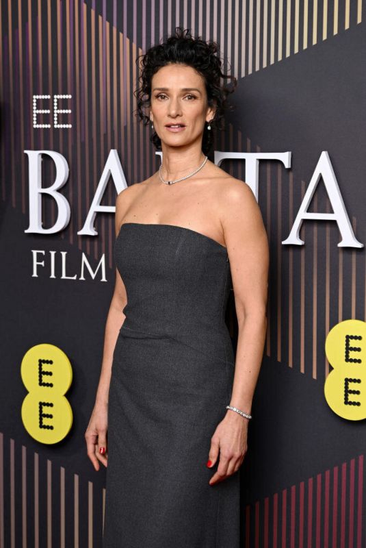 INDIRA VARMA at EE Bafta Film Awards 2024 in London 02/18/2024