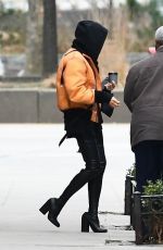 IRINA SHAYK Arrives to Prep for Peter Do