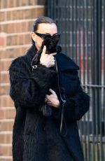 IRINA SHAYK Out with Her Dog in New York 02/07/2024