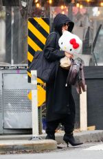 IRNA SHAYK Out with a Hello Kitty in New York 01/31/2024