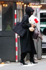 IRNA SHAYK Out with a Hello Kitty in New York 01/31/2024