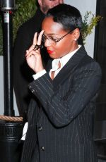 JANELLE MONAE Arrives at a Party at Catch Steak in Los Angeles 02/22/2024