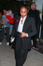 JANELLE MONAE Arrives at a Party at Catch Steak in Los Angeles 02/22/2024