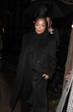 JANET JACKSON Arrives at Hugo Boss LFW Party at The Twenty Two Mayfair in London 02/17/2024