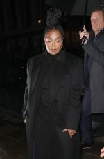 JANET JACKSON Arrives at Hugo Boss LFW Party at The Twenty Two Mayfair in London 02/17/2024