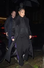 JANET JACKSON Arrives at Hugo Boss LFW Party at The Twenty Two Mayfair in London 02/17/2024