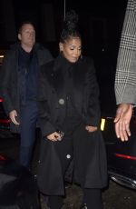 JANET JACKSON Arrives at Hugo Boss LFW Party at The Twenty Two Mayfair in London 02/17/2024