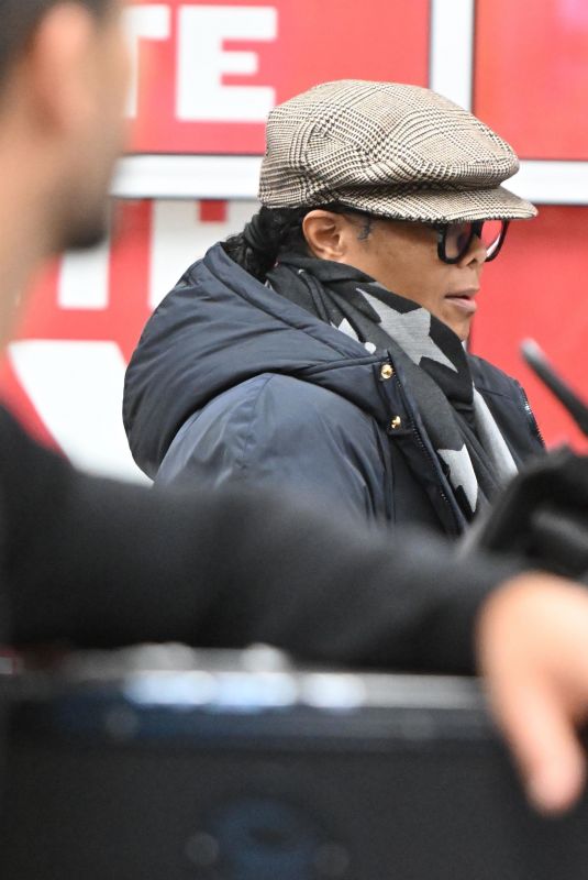 JANET JACKSON Arrives at JFK Airport in New York 02/10/2024