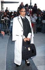 JANET JACKSON Arrives at Thom Browne Fashion Show in New York 02/14/2024