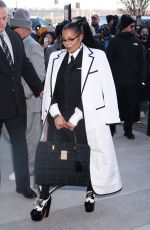 JANET JACKSON Arrives at Thom Browne Fashion Show in New York 02/14/2024