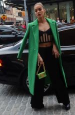 JASMINE SANDERS Out at New York Fashion Week 02/11/2024
