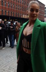 JASMINE SANDERS Out at New York Fashion Week 02/11/2024