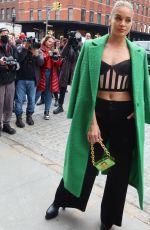 JASMINE SANDERS Out at New York Fashion Week 02/11/2024
