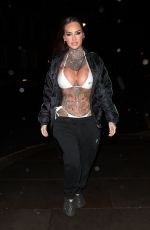 JEMMA LUCY Arrives at Launch of Her New Business Aillusion at W Hotel in London 02/01/2024