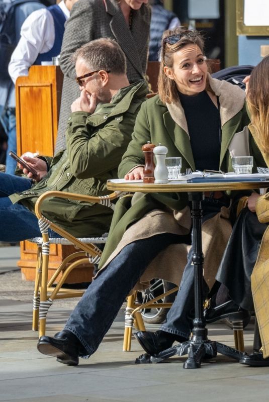 JENNA COLEMAN and ANTONIA DESPLAT Out for Lunch in London 02/17/2024