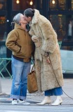 JENNA LYONS and CASS BIRD Out with Their Dog in New York 02/04/2024