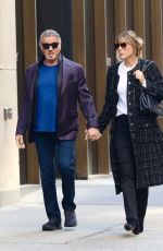 JENNIFER FLAVIN and Sylvester Stallone Out in New York 02/09/2024