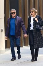JENNIFER FLAVIN and Sylvester Stallone Out in New York 02/09/2024