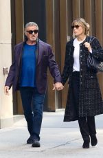 JENNIFER FLAVIN and Sylvester Stallone Out in New York 02/09/2024