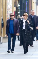 JENNIFER FLAVIN and Sylvester Stallone Out in New York 02/09/2024