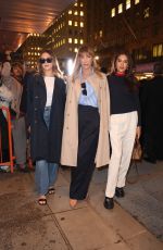 JENNIFER FLAVIN, SISTINE and SOPHIA STALLONE Arrives at Tommy Hilfiger Show at New York Fashion Week 02/09/2024