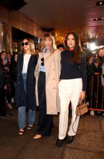 JENNIFER FLAVIN, SISTINE and SOPHIA STALLONE Arrives at Tommy Hilfiger Show at New York Fashion Week 02/09/2024