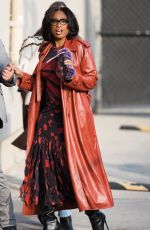 JENNIFER HUDSON Arrives at Jimmy Kimmel Live in Hollywood 02/27/2024