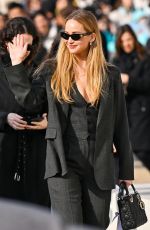 JENNIFER LAWRENCE Arrives at Christian Dior Fashion Show at Paris Fashion Week 02/27/2024