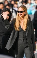 JENNIFER LAWRENCE Arrives at Christian Dior Fashion Show at Paris Fashion Week 02/27/2024