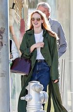 JENNIFER LAWRENCE Out for Lunch with Her Parents at Grill on the Alley in Beverly Hills 02/15/2024