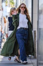 JENNIFER LAWRENCE Out for Lunch with Her Parents at Grill on the Alley in Beverly Hills 02/15/2024
