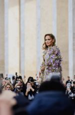 JENNIFER LOPEZ Arrives at Elie Saab Spring/Summer 2024 Haute Couture Show in Paris 01/24/2024