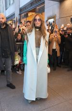 JENNIFER LOPEZ Arrives at NBC Studios in New York 02/03/2024