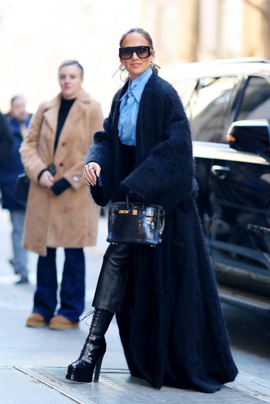 JENNIFER LOPEZ Arrives at The View in New York 02/15/2024