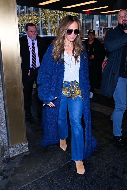 JENNIFER LOPEZ Heading to NBC Studios in New York 02/02/2024