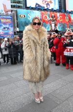 JENNIFER LOPEZ Promotes Her Billboard in Times Square in New York 02/15/2024
