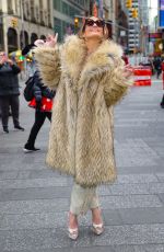JENNIFER LOPEZ Promotes Her Billboard in Times Square in New York 02/15/2024